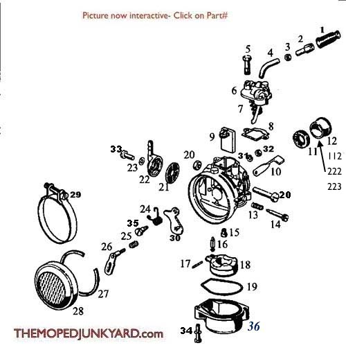 Dellorto carburetor repair parts